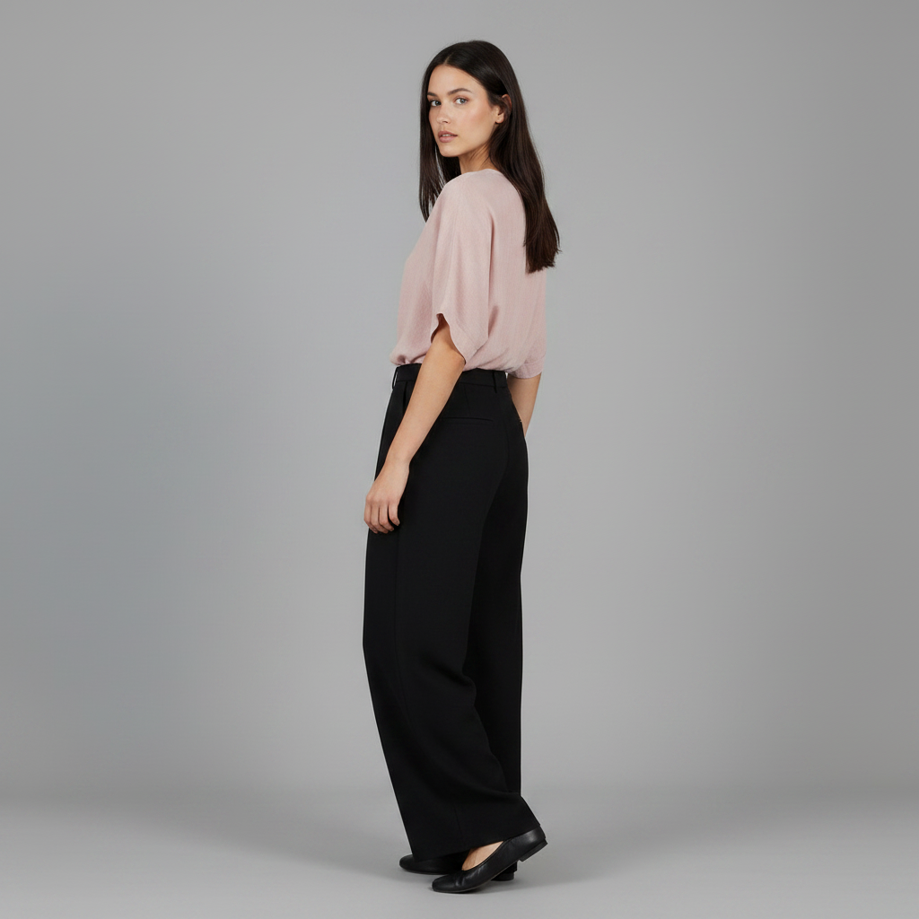 Elegante V-Ausschnitt Damenbluse | Weiße Bluse für Festliche Anlässe