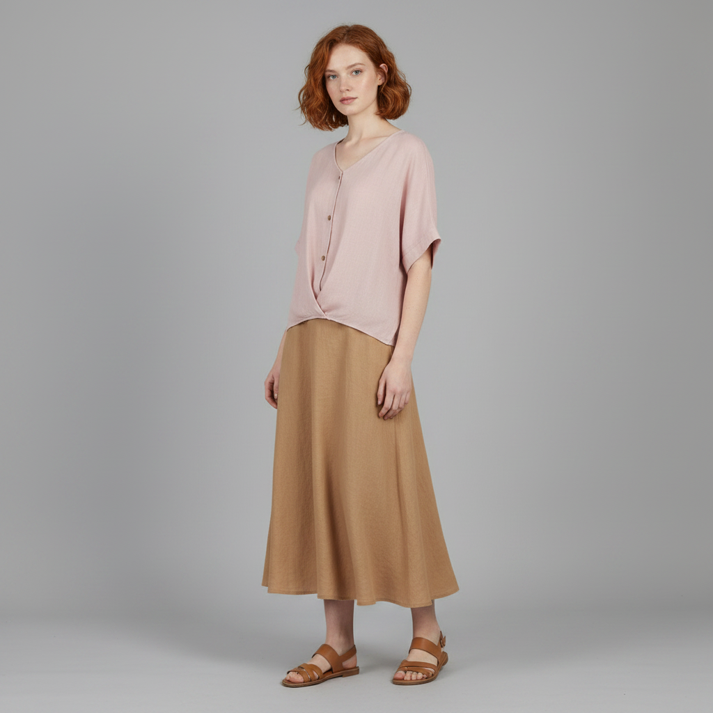 Elegante V-Ausschnitt Damenbluse | Weiße Bluse für Festliche Anlässe