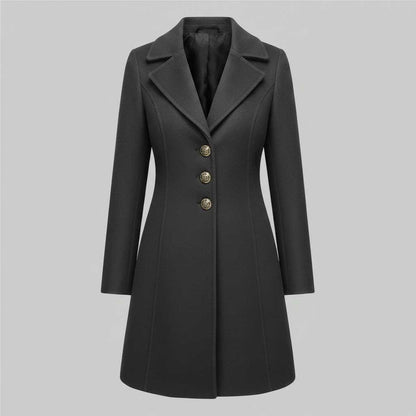 Eleganter Damenmantel mit Knöpfen | Winter Mäntel Damen