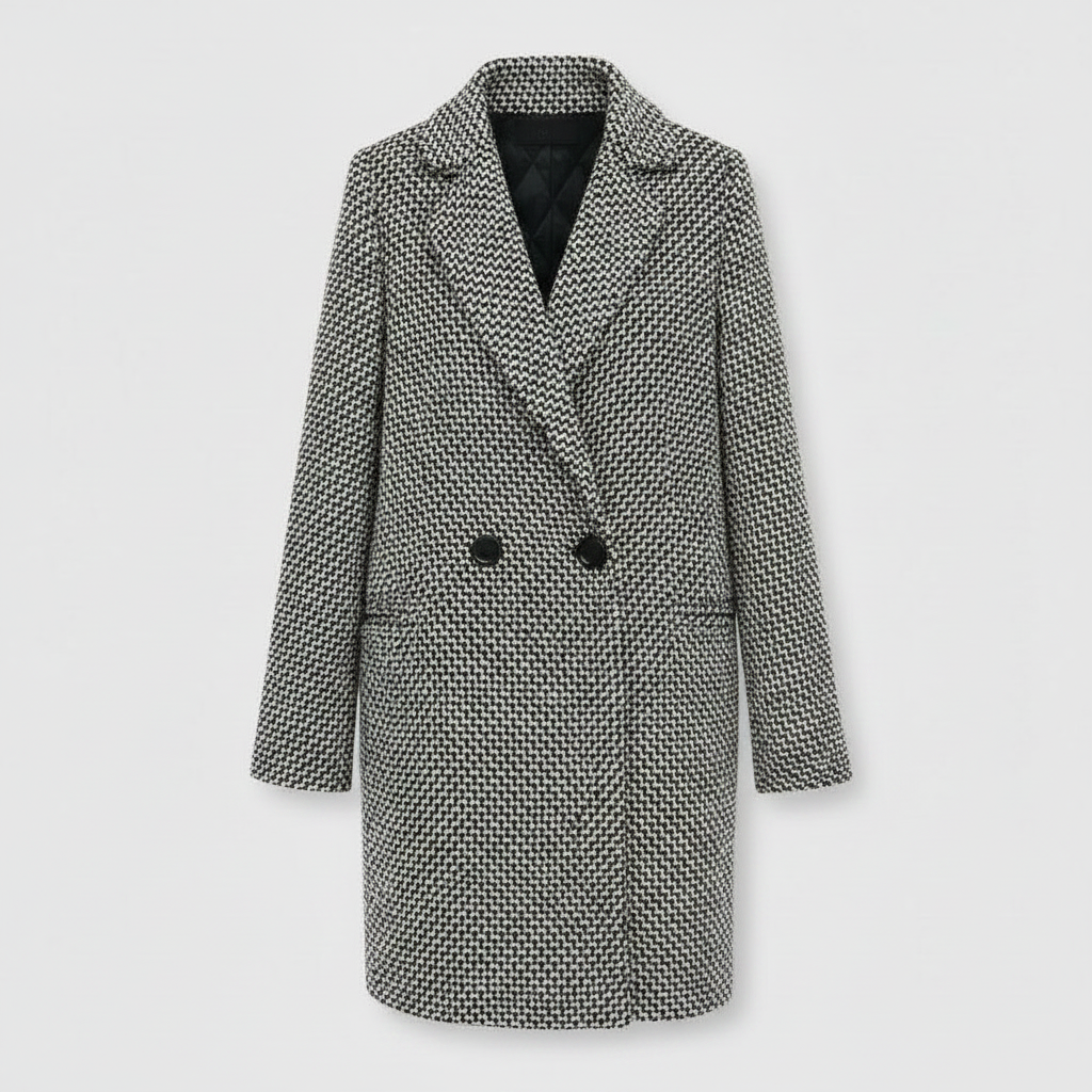 Eleganter Wollmantel Beige | Damen Wollmantel Winter