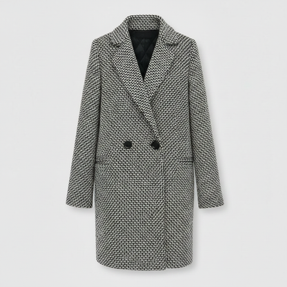 Eleganter Wollmantel Beige | Damen Wollmantel Winter