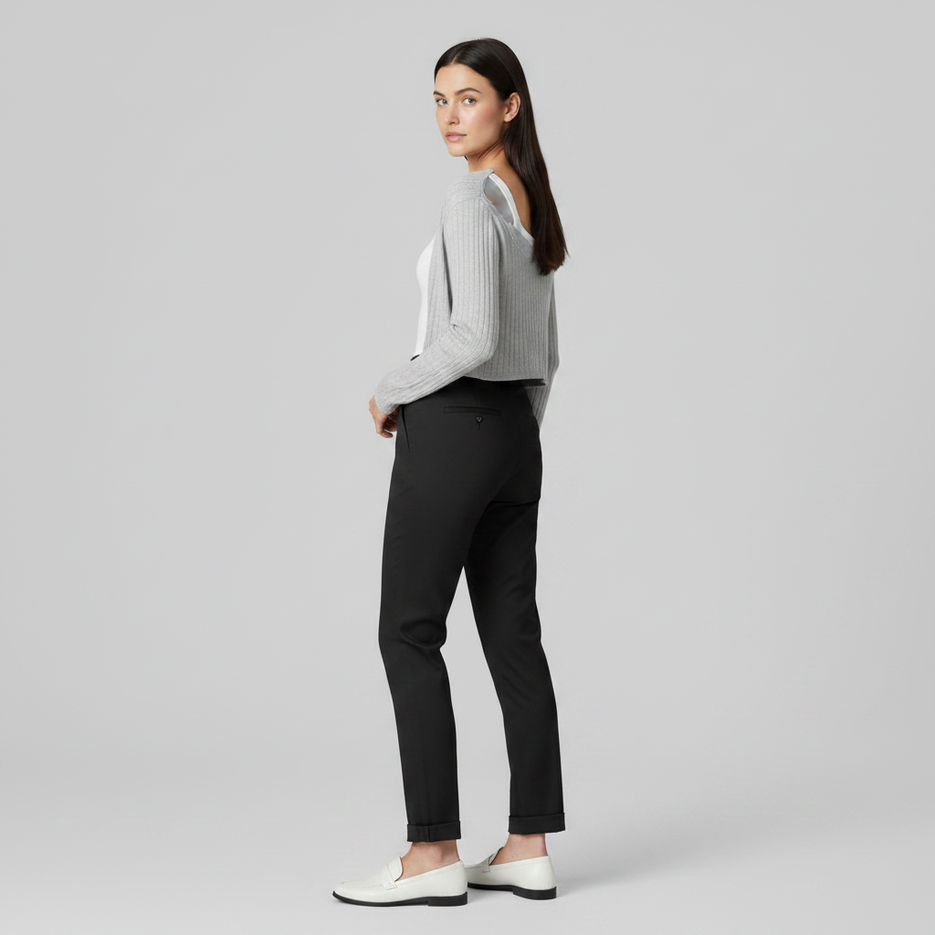 Hochtaillierte Damenhose | Elegante Anzughose für Büro und Freizeit