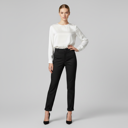 Hochtaillierte Damenhose | Elegante Anzughose für Büro und Freizeit
