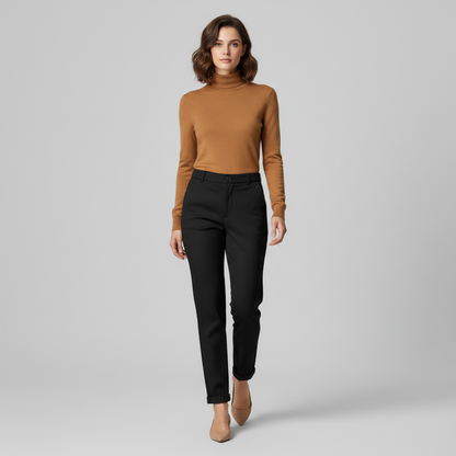 Hochtaillierte Damenhose | Elegante Anzughose für Büro und Freizeit