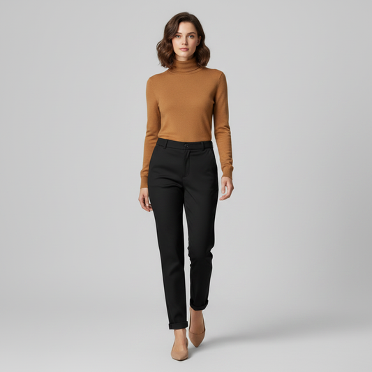 Hochtaillierte Damenhose | Elegante Anzughose für Büro und Freizeit