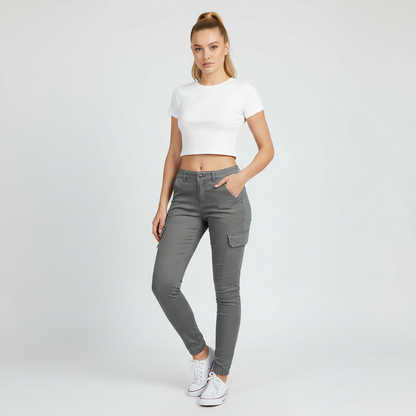 Moderne Cargo-Hose Damen | Urbaner Stil Stoffhose