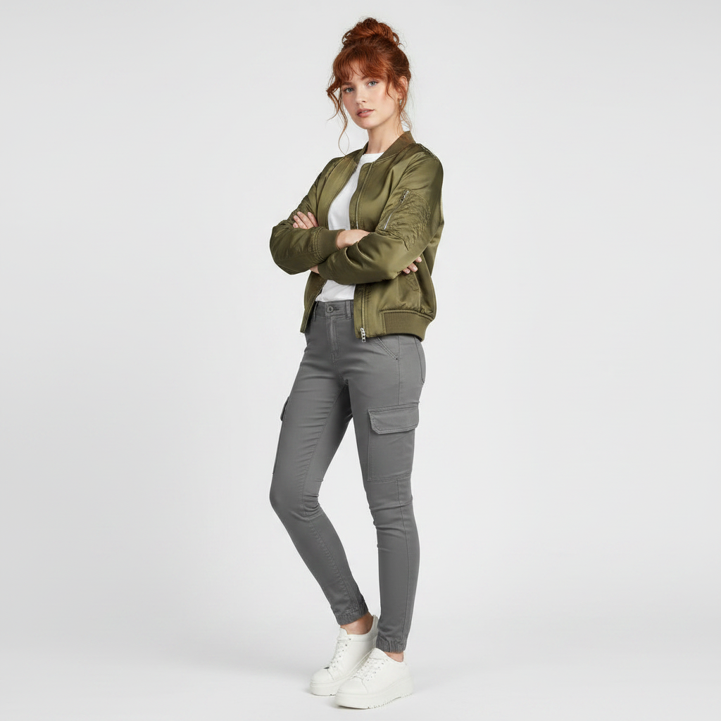 Moderne Cargo-Hose Damen | Urbaner Stil Stoffhose