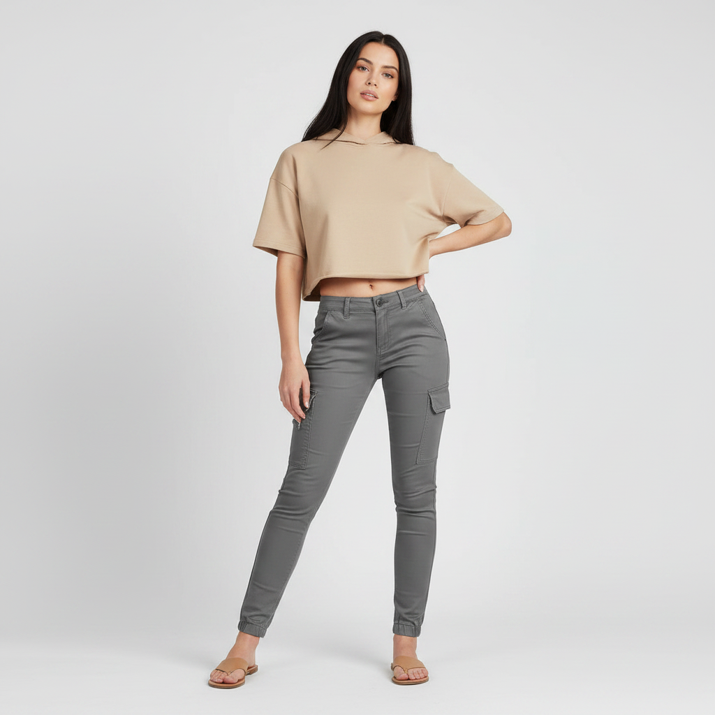 Moderne Cargo-Hose Damen | Urbaner Stil Stoffhose