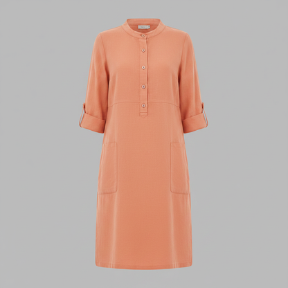 Tina | Damen Sommerkleid Modernes Freizeitkleid aus Baumwolle