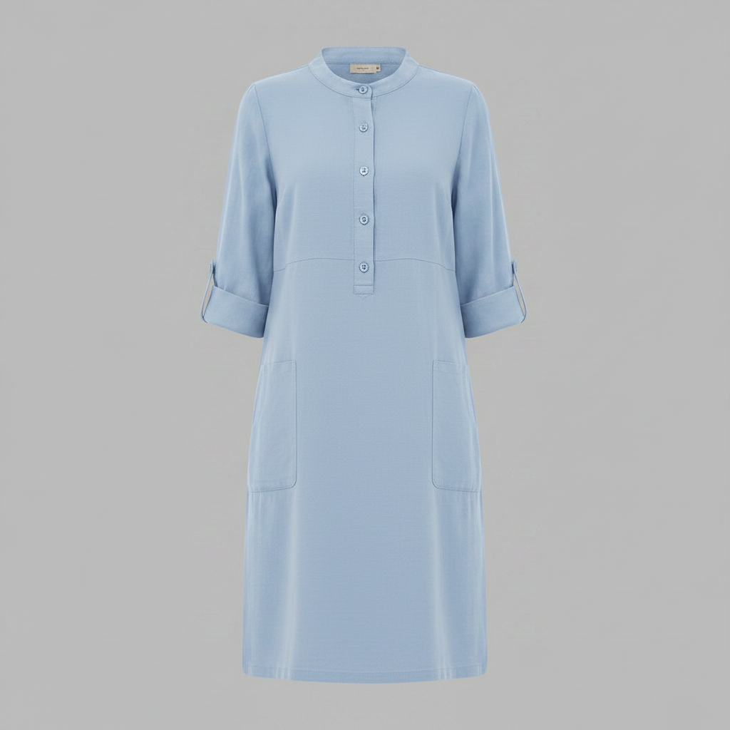 Tina | Damen Sommerkleid Modernes Freizeitkleid aus Baumwolle