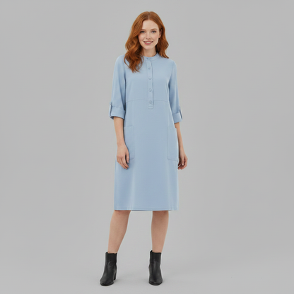 Tina | Damen Sommerkleid Modernes Freizeitkleid aus Baumwolle